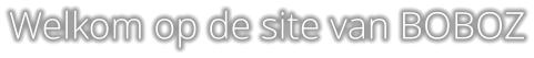 Welkom op de site van BOBOZ